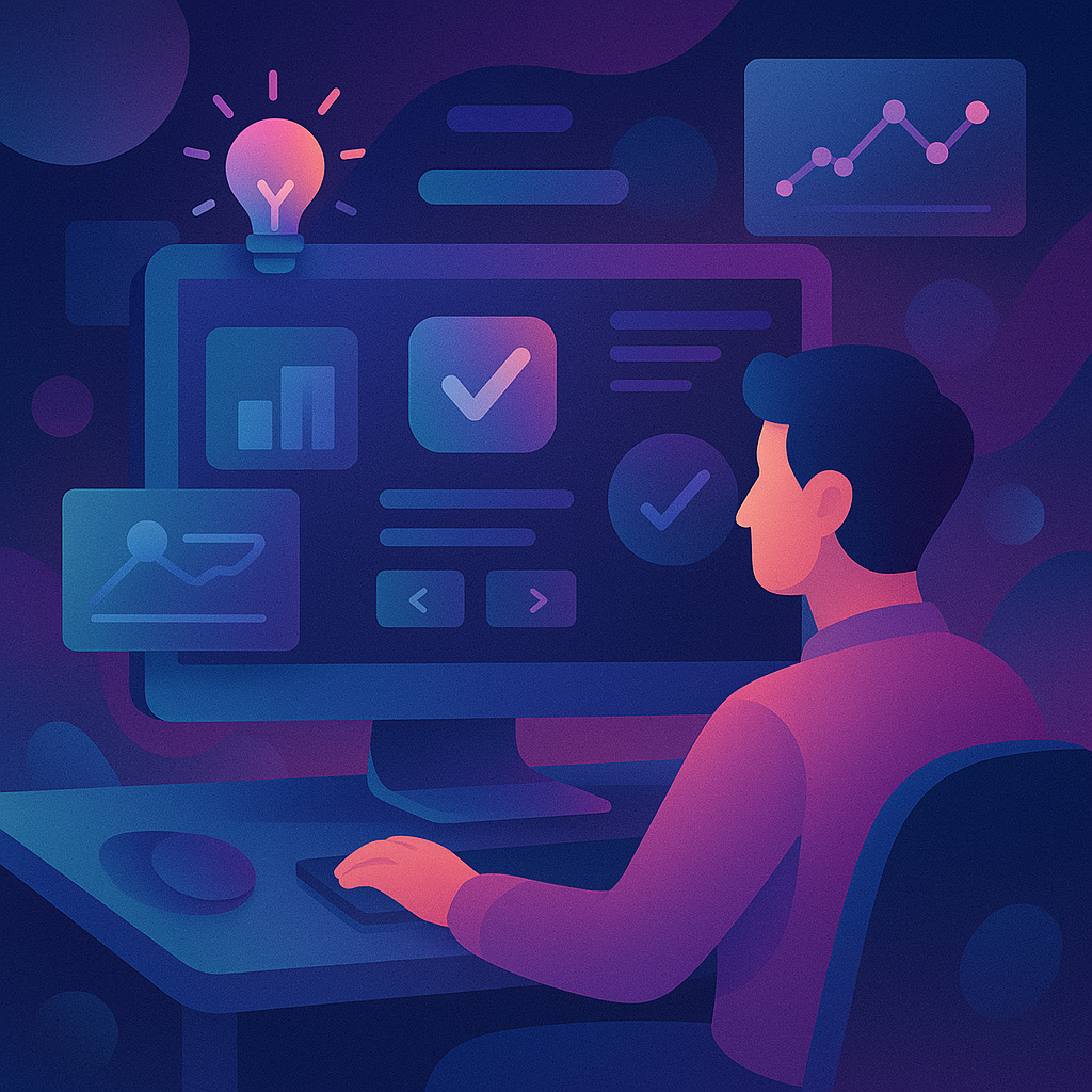 AI Assessment Interface showing smart quiz creation and real-time feedback